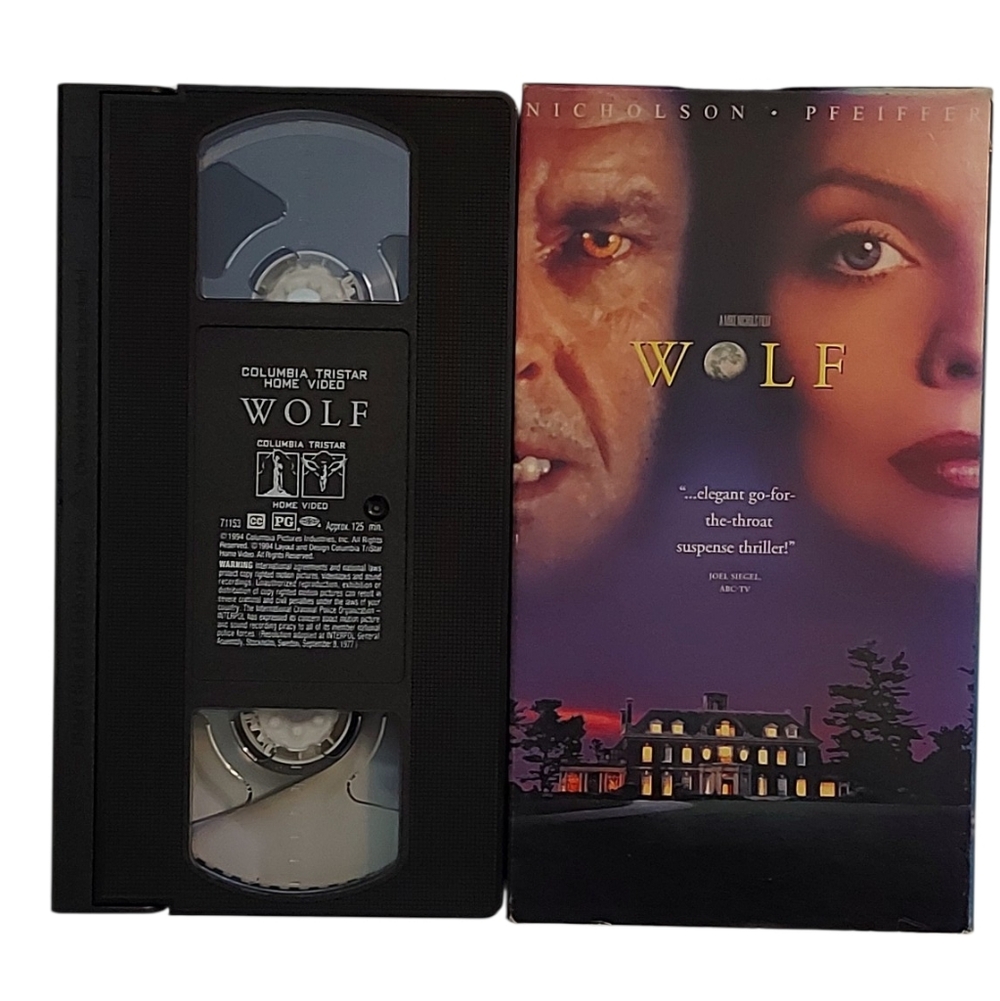 Wolf VHS Tape